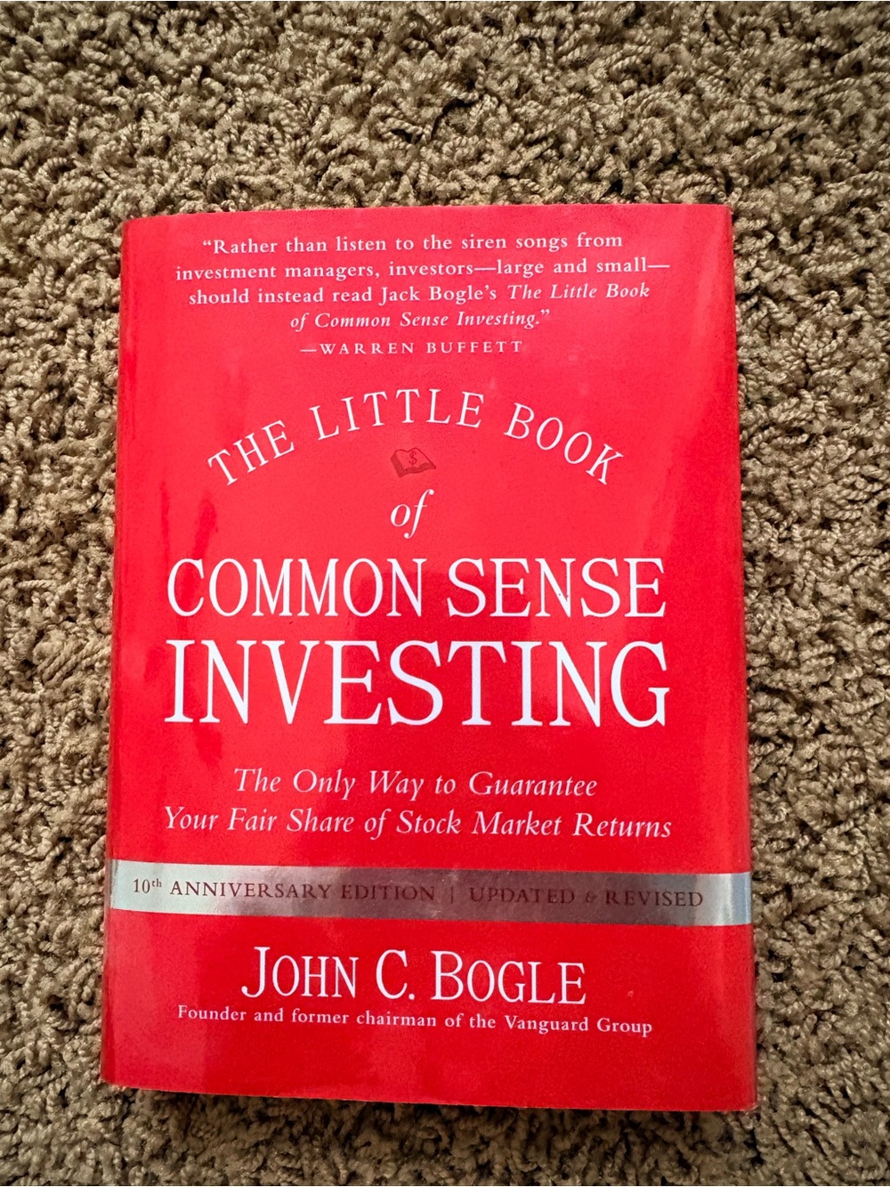 The Little Book of Common Sense Investing by John C. Bogle - Red Cover